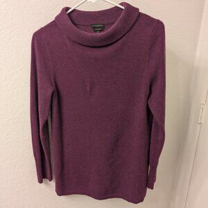 Talbots 100% Cashmere Funnel Neck Sweater